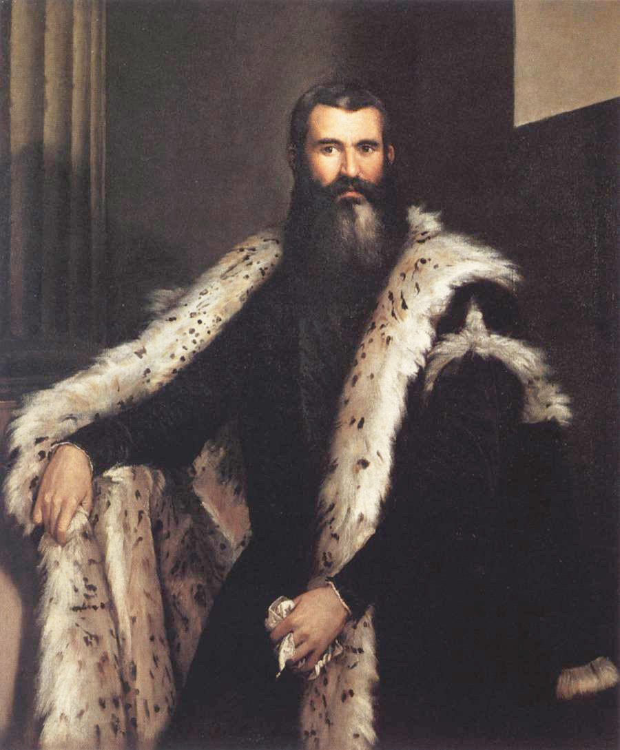 portrait of a gentleman in a lynx fur